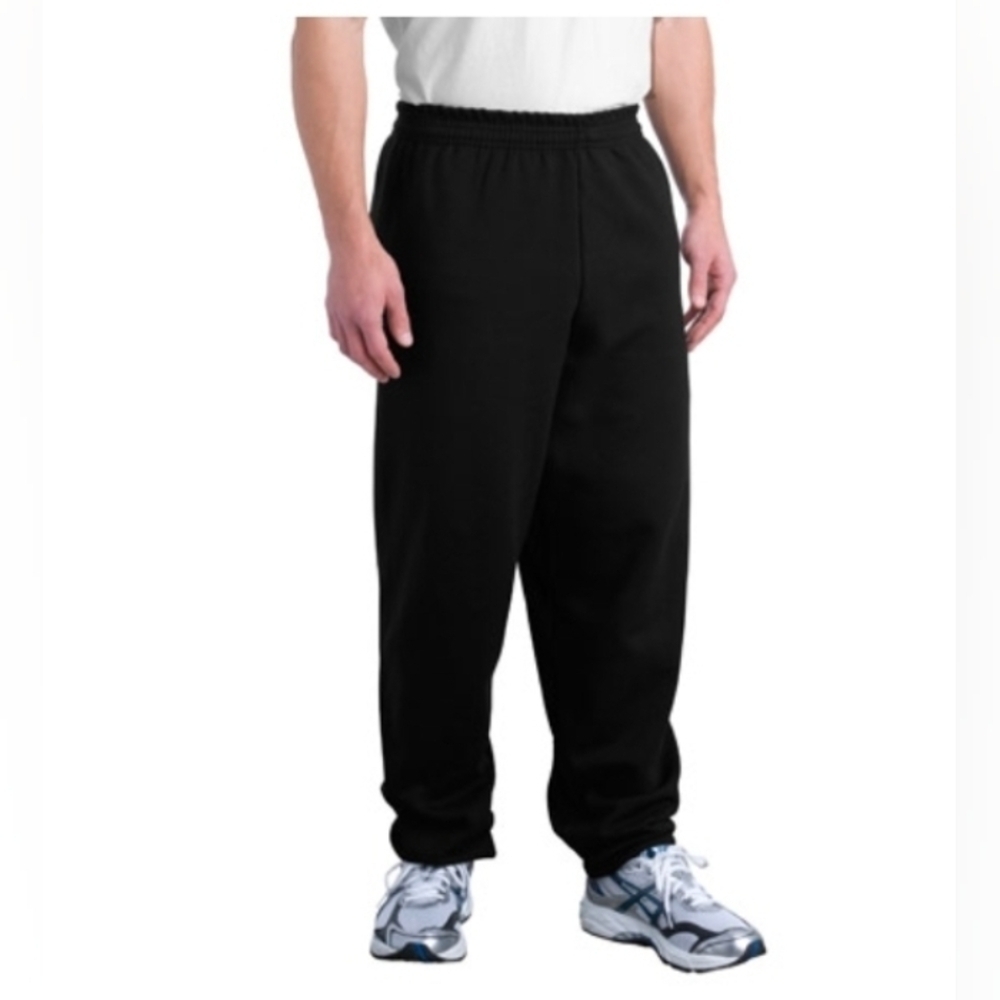 Hanes Men Sweatpants No Packets Black Size 2XL